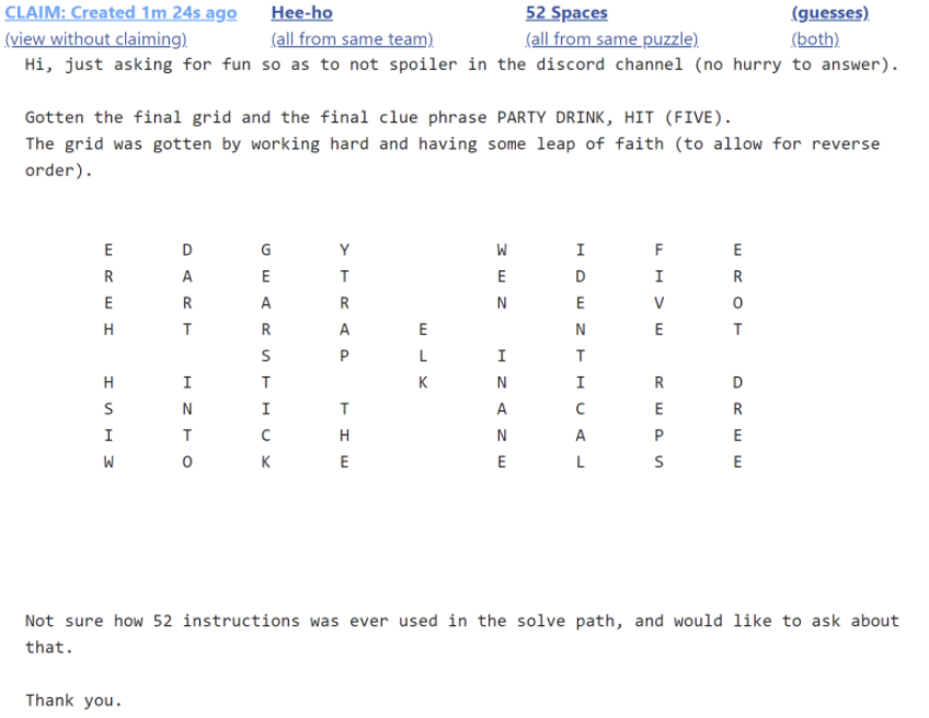 Sidesolve 52 spaces